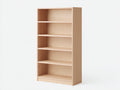 Bibliothèque - bois - 90 x 30 x 180 cm - bois clair - style moderne