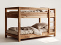 Lits superposés - bois massif - 210 x 110 x 178 cm - naturel-brun clair - style contemporain naturel